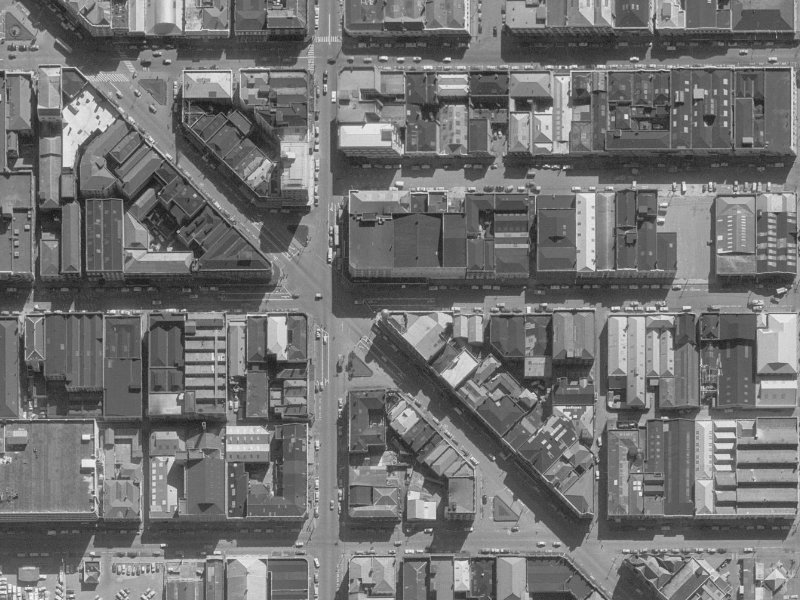 107-113 Lichfield Street from the air, 1960-1964