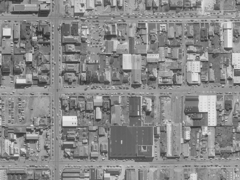 220/224 Lichfield Street from the air, 1960-1964