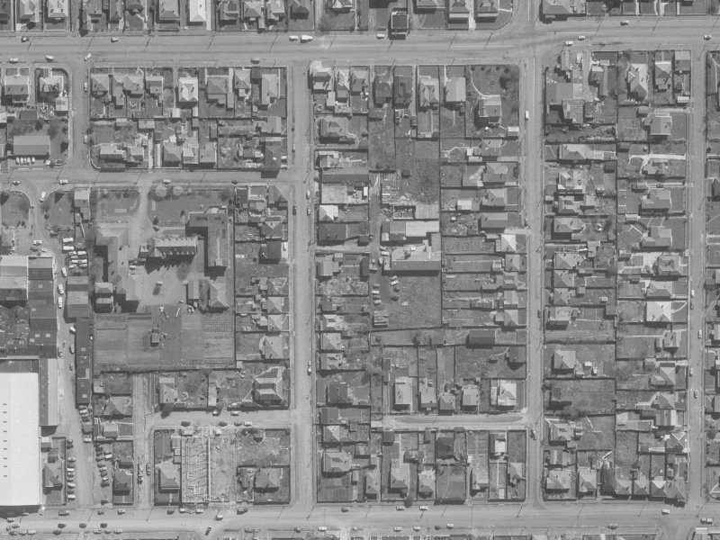 28 Saxon Street from the air, 1960-1964