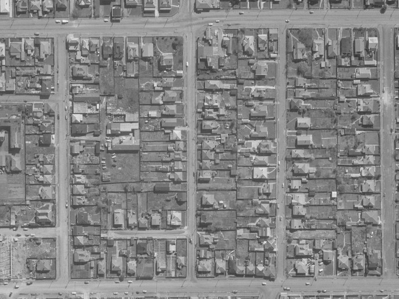 9-35 Stanmore Road from the air, 1960-1964