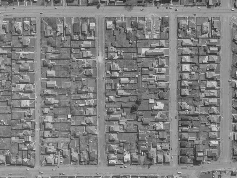24 Percy Street from the air, 1960-1964
