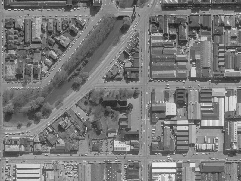 99 Oxford Terrace from the air, 1960-1964