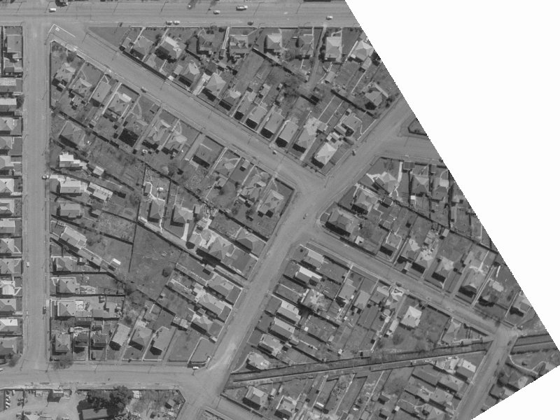 44 Buccleugh Street from the air, 1960-1964