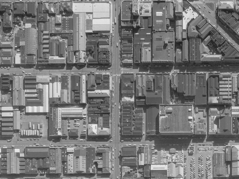 654 Colombo Street from the air, 1960-1964