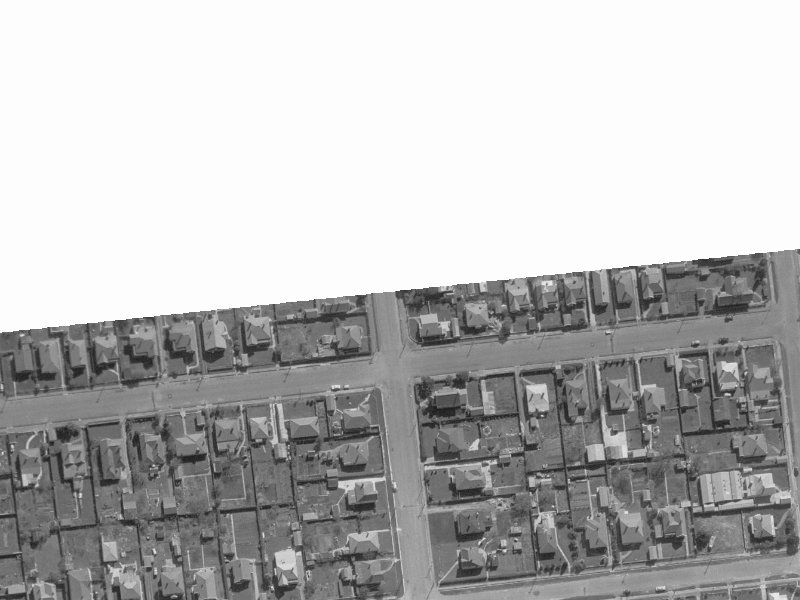 136 Clarence Street from the air, 1960-1964