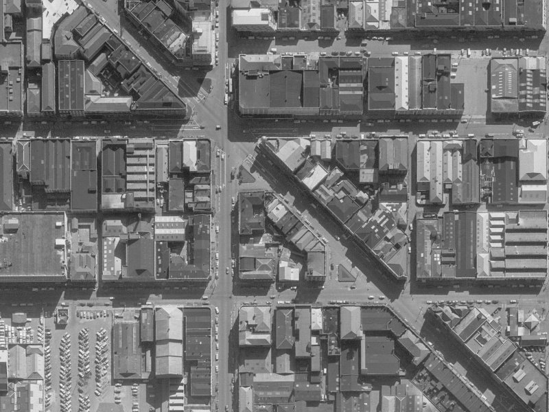 209 High Street from the air, 1960-1964