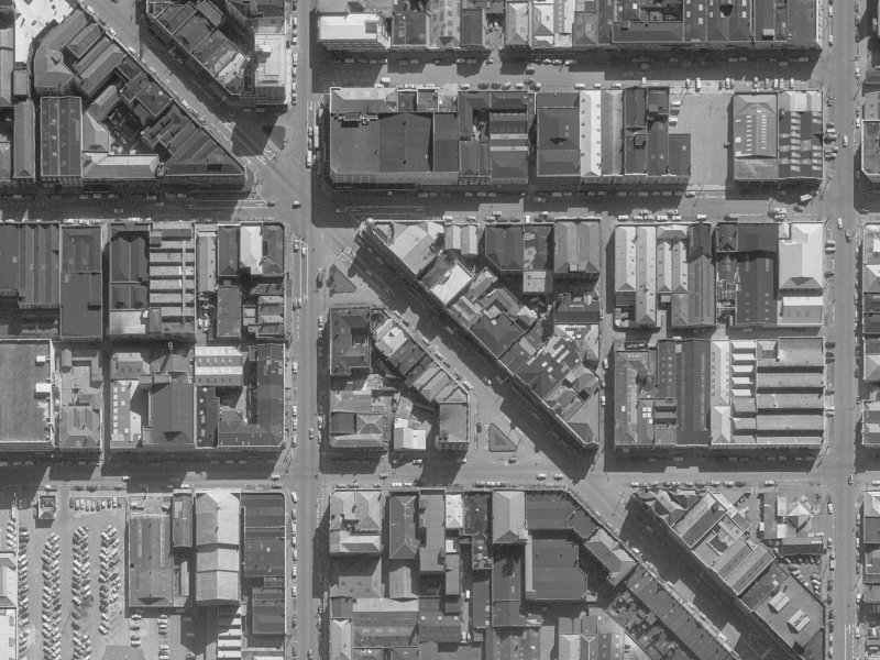 174 High Street from the air, 1960-1964