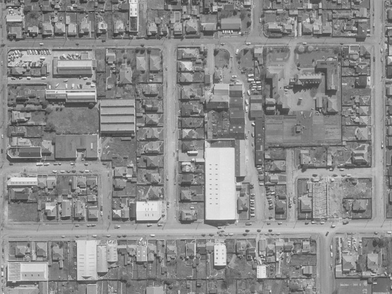 Clothier Street from the air, 1960-1964