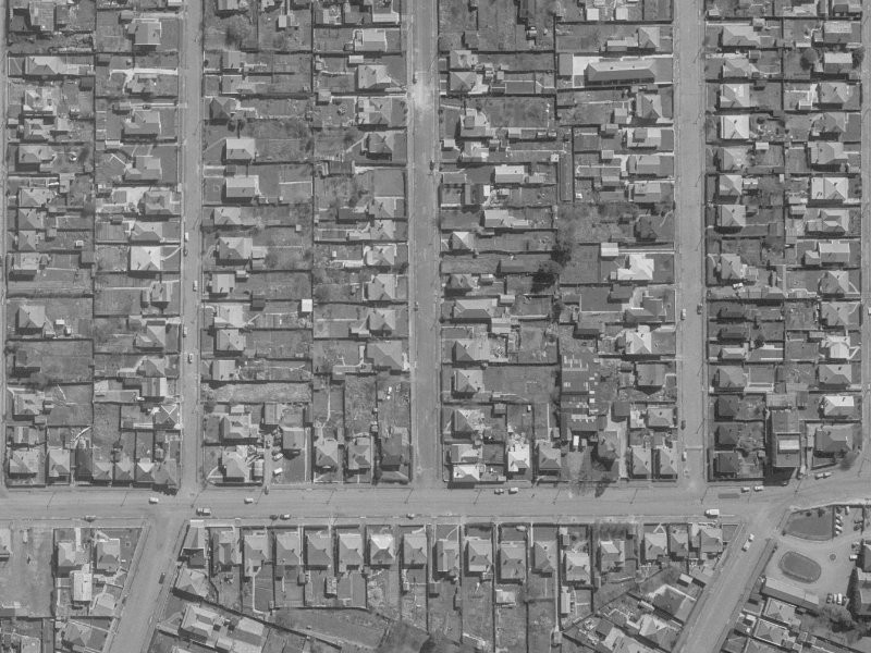 14 Percy Street from the air, 1960-1964