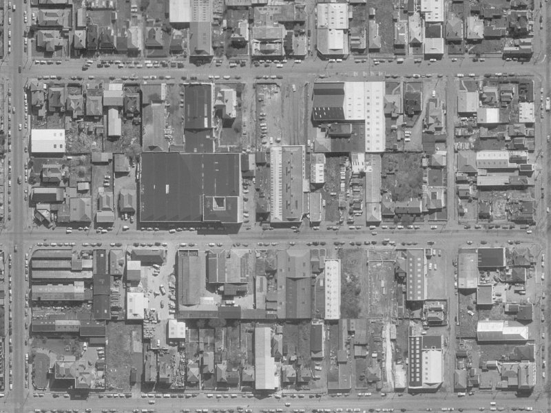 315 Tuam Street from the air, 1960-1964