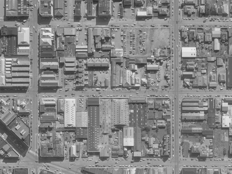 253-273 Tuam Street from the air, 1960-1964
