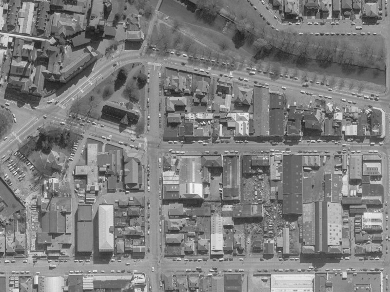 26-30 Tuam Street from the air, 1960-1964