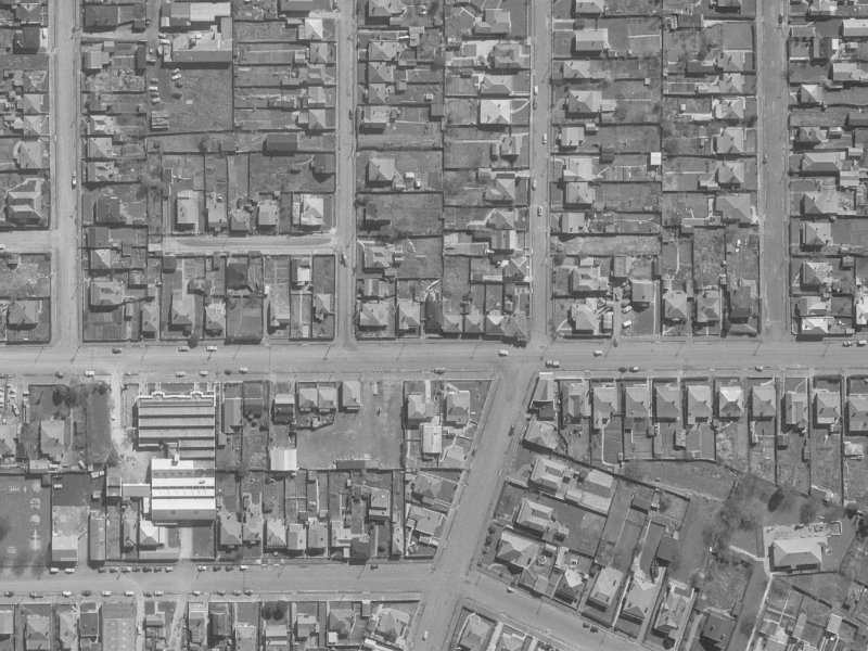 445 Tuam Street from the air, 1960-1964