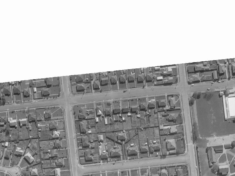 110A Elizabeth Street from the air, 1960-1964