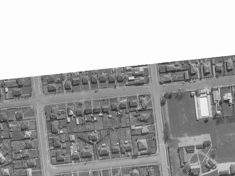 106 Elizabeth Street from the air, 1960-1964