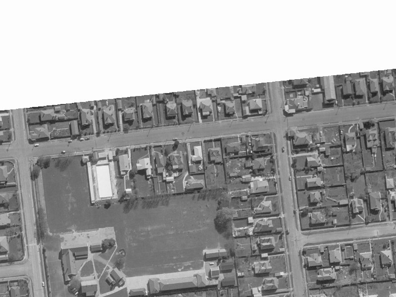 61 Elizabeth Street from the air, 1960-1964