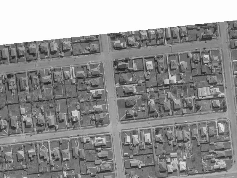 126 Clarence Street from the air, 1960-1964