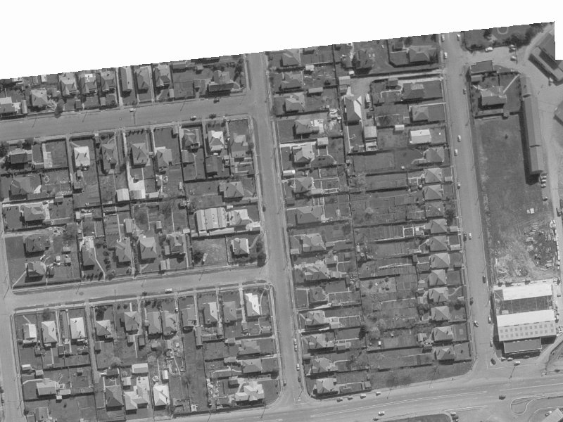 30 Picton Avenue from the air, 1960-1964