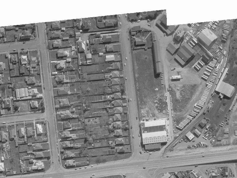 25 Mandeville Street from the air, 1960-1964