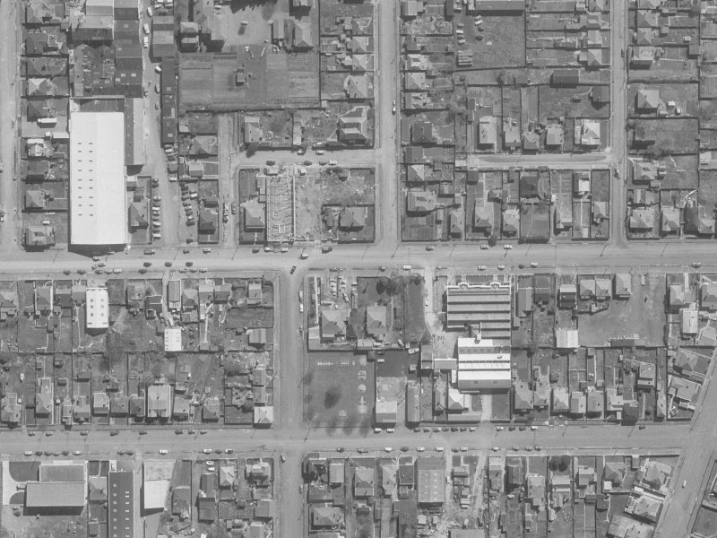 454 Tuam Street from the air, 1960-1964
