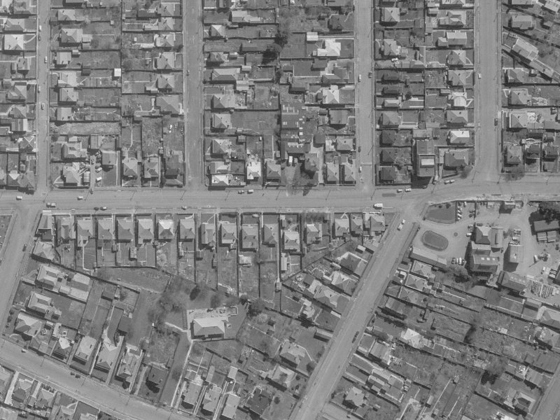524 Tuam Street from the air, 1960-1964