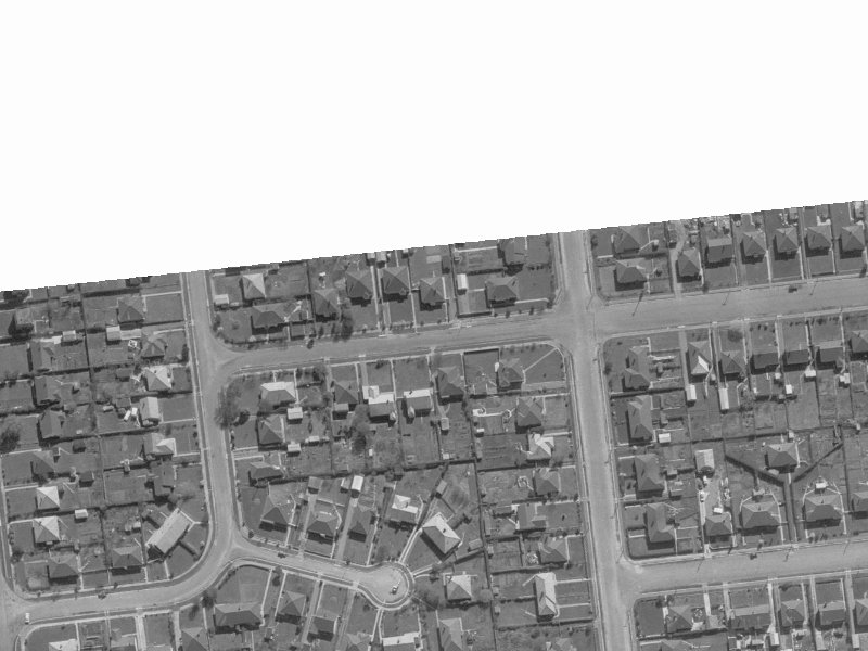 120 Elizabeth Street from the air, 1960-1964
