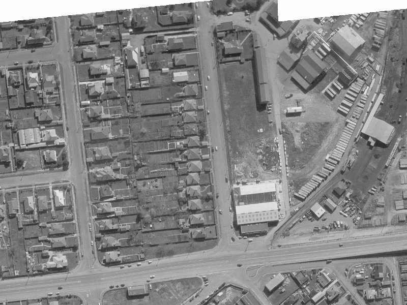21 Mandeville Street from the air, 1960-1964