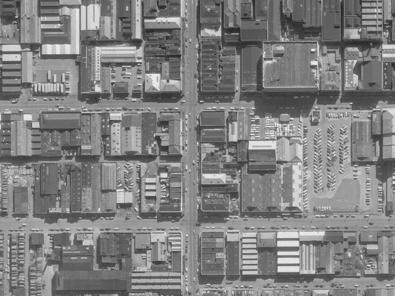 622 Colombo Street from the air, 1960-1964