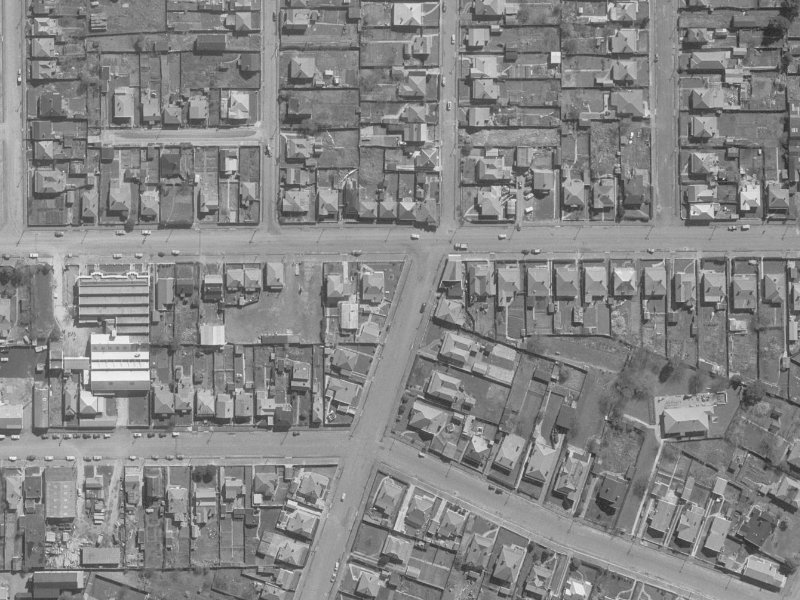 67–73 Nursery Road from the air, 1960-1964