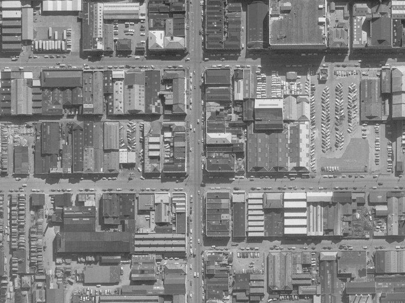602 Colombo Street from the air, 1960-1964