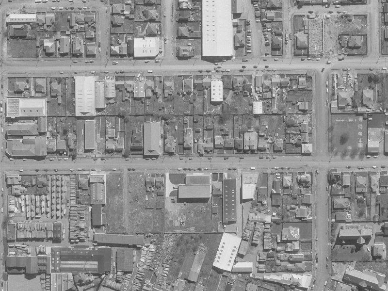439 Saint Asaph Street from the air, 1960-1964