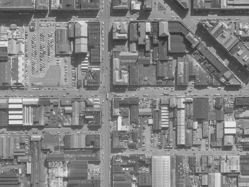 224–234 Saint Asaph Street from the air, 1960-1964