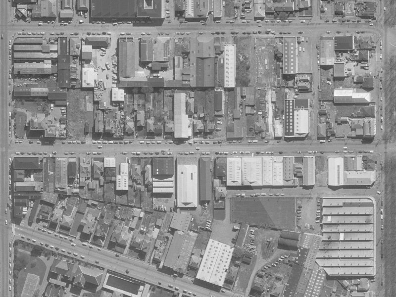 399 Saint Asaph Street from the air, 1960-1964