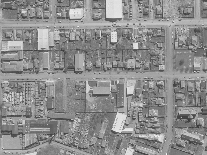 420 Saint Asaph Street from the air, 1960-1964