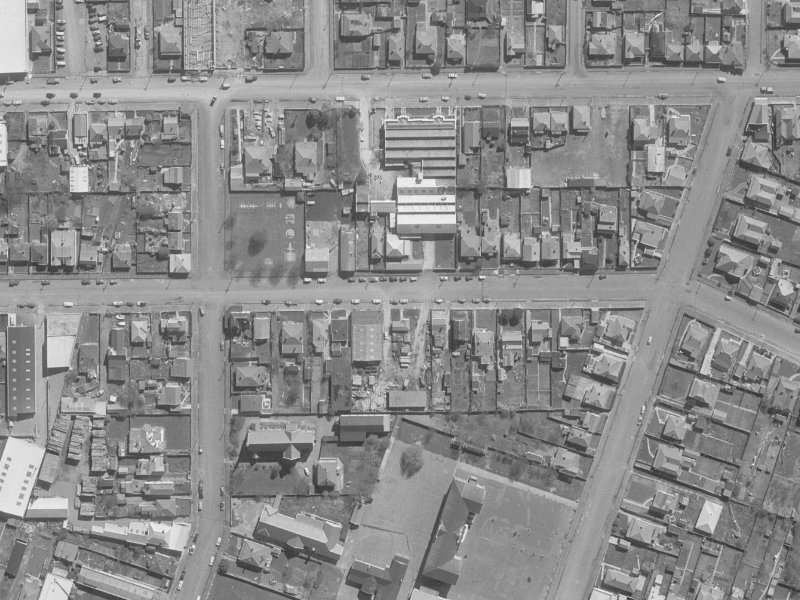 456 Saint Asaph Street from the air, 1960-1964