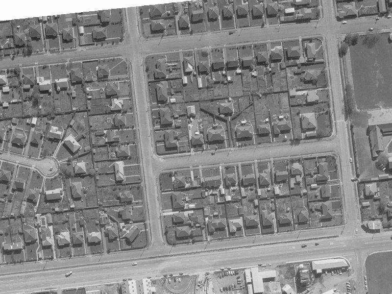 20 Rex Street from the air, 1960-1964