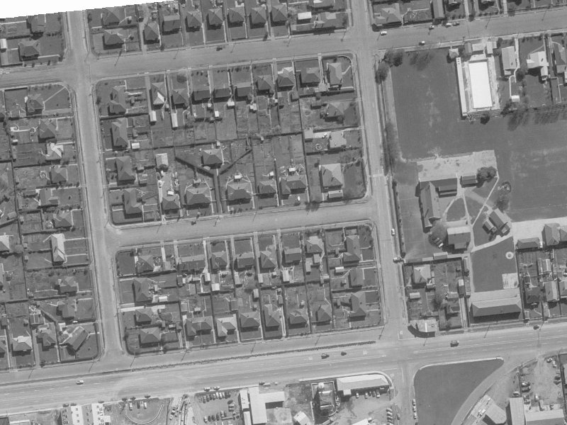 6 Rex Street from the air, 1960-1964