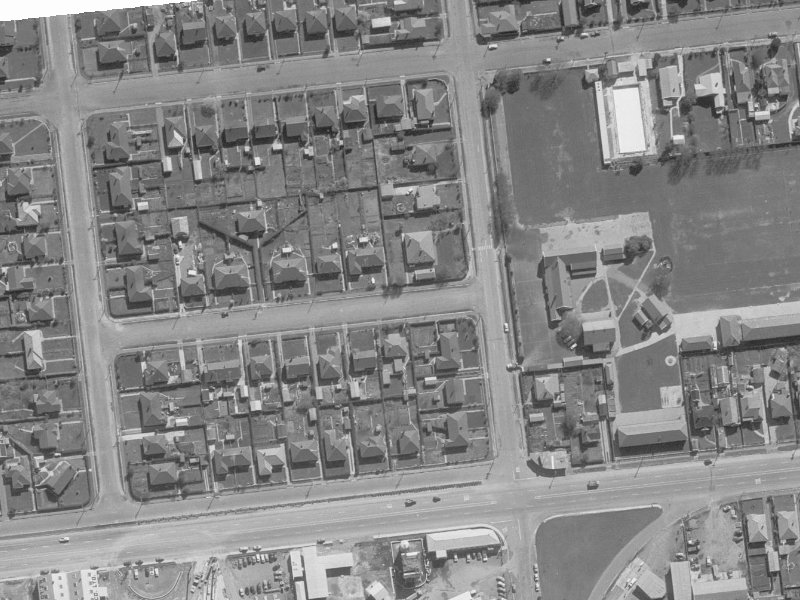 5 Rex Street from the air, 1960-1964