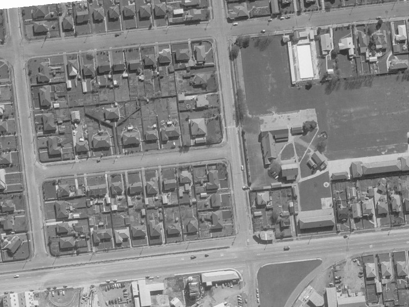 33D Matipo Street from the air, 1960-1964