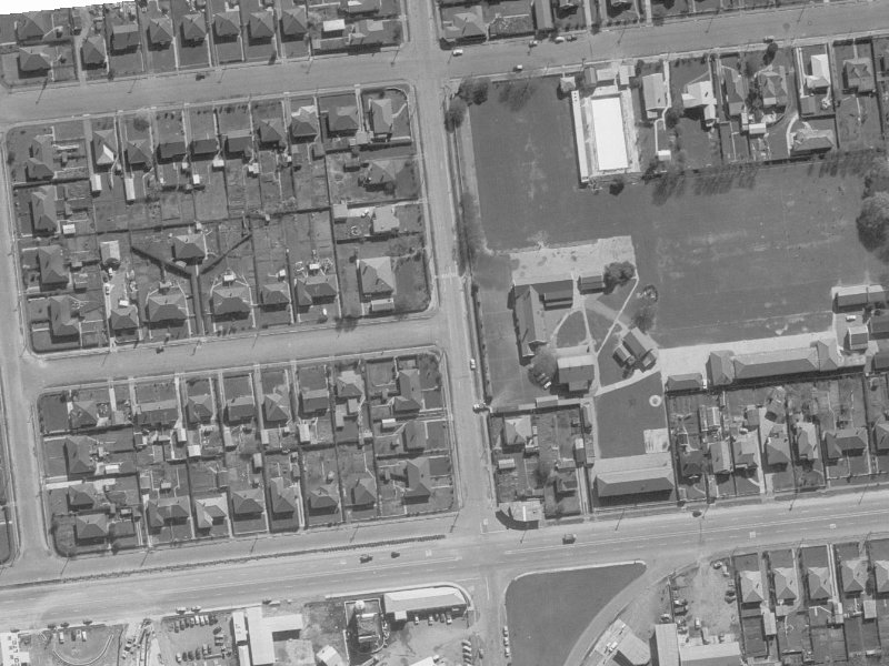 30 Matipo Street from the air, 1960-1964