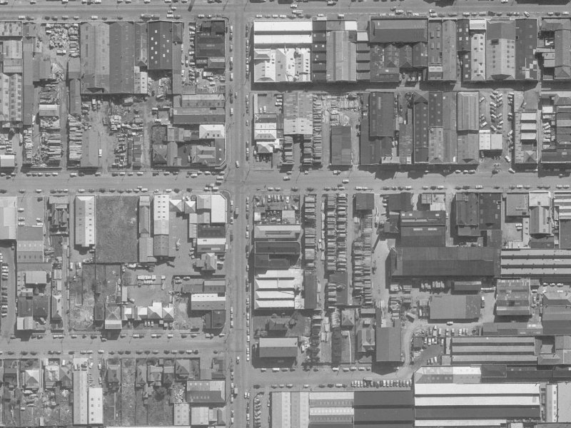 144 Saint Asaph Street from the air, 1960-1964