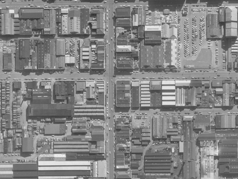 594 Colombo Street from the air, 1960-1964