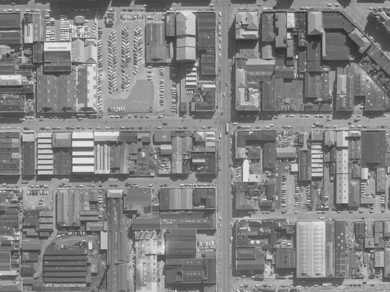 220 St Asaph Street from the air, 1960-1964