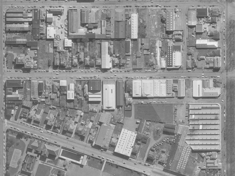 354 St Asaph Street from the air, 1960-1964