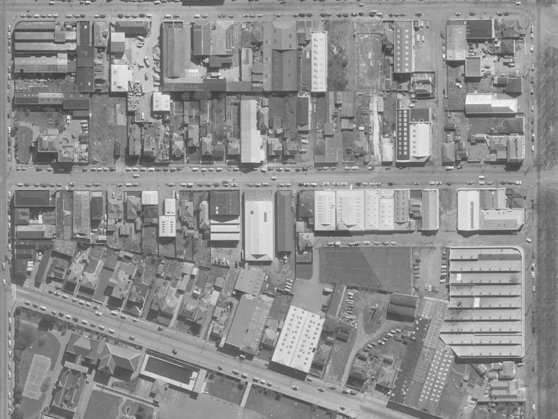 358 St Asaph Street from the air, 1960-1964