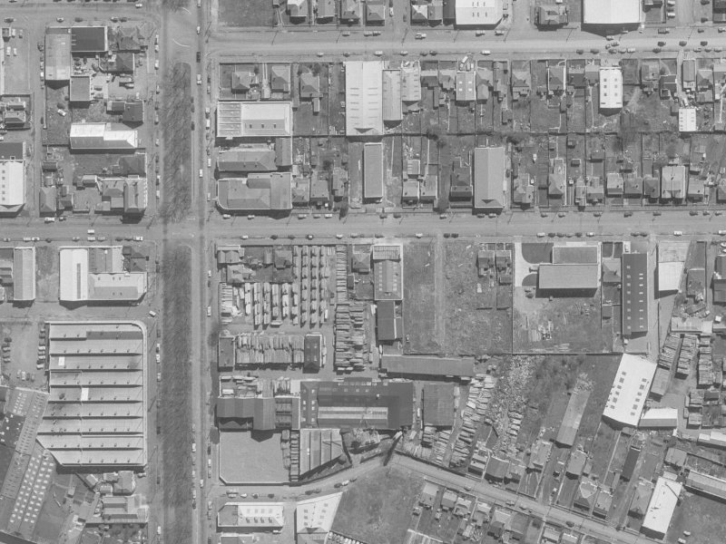 386 St Asaph Street from the air, 1960-1964