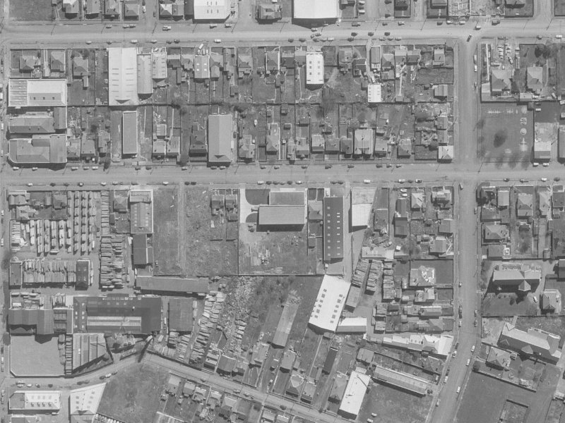 392 St Asaph Street from the air, 1960-1964