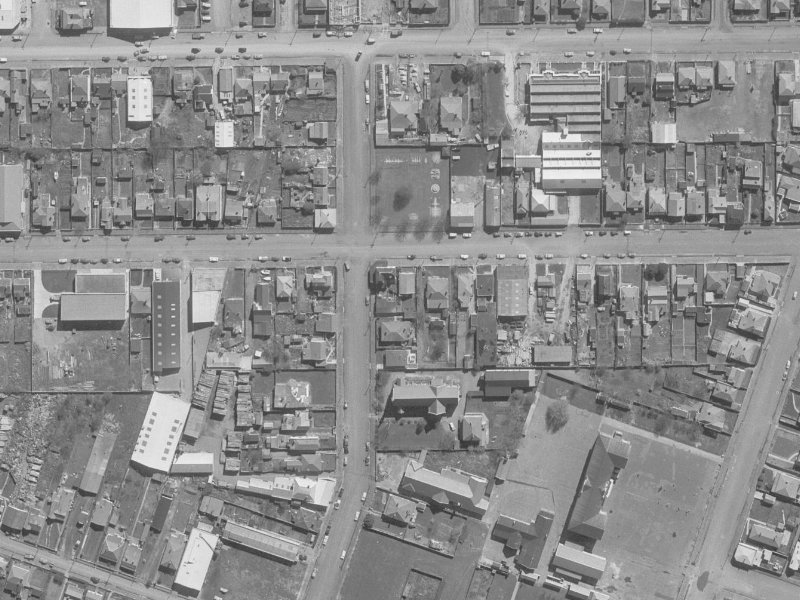 444 Saint Asaph Street from the air, 1960-1964