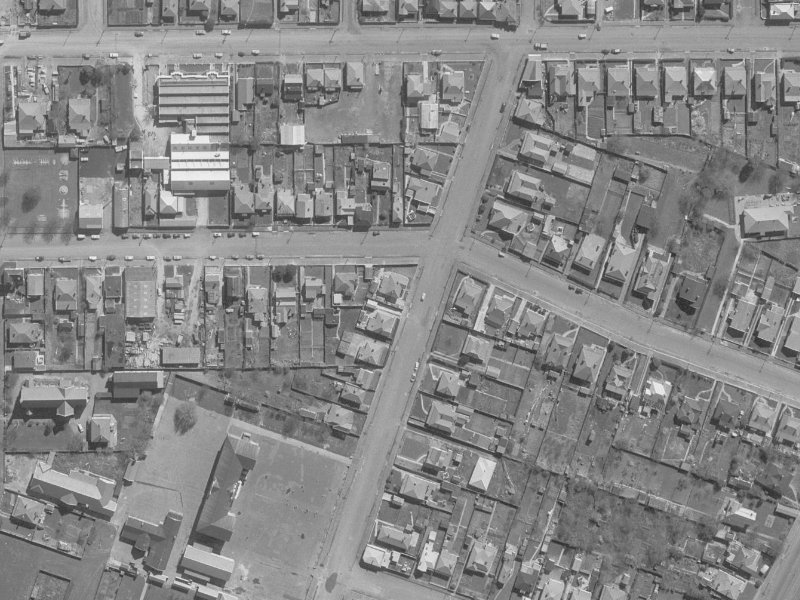 61-69 Nursery Road from the air, 1960-1964