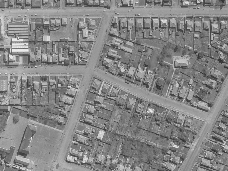 494 Saint Asaph Street from the air, 1960-1964